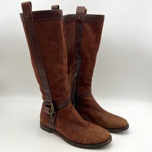 Cole Haan Brown Knee High‎ Riding Boots Size 6.5 E10 D32471
